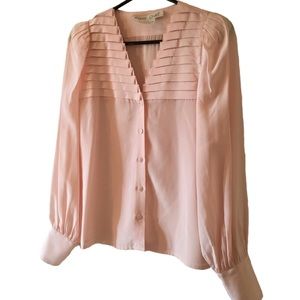 Peach Tone Silk Blouse